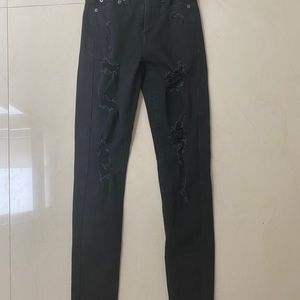 Black ripped jeans